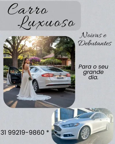Carro luxuoso p/ Noivas e Aeroporto 