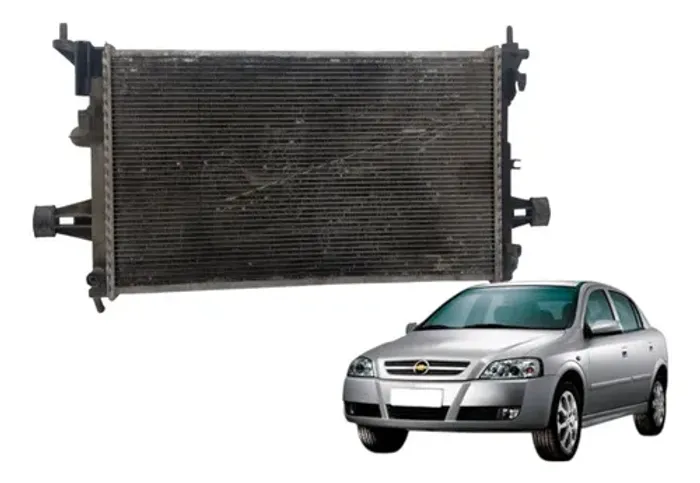 Radiador Água Motor Chevrolet Astra 1.8 2001 2002 Detalhe