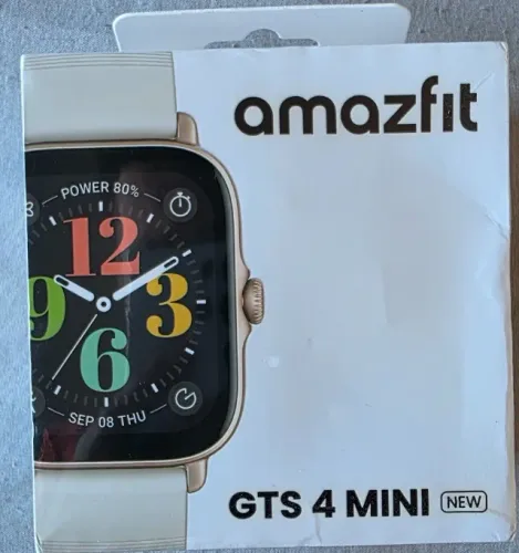Relógio Amazifit Gts4 Mini A2035 - Preto - Dourado - Original - Lacrado
