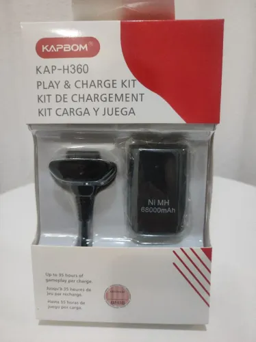 Kit Carregador Play & Charge Kapbom KAP-H360