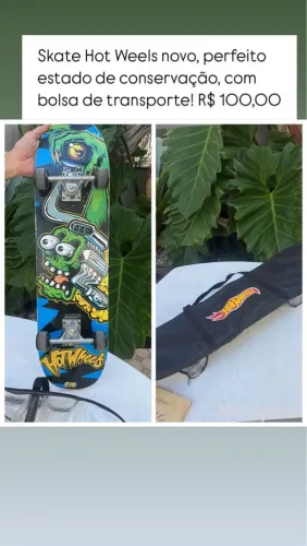 Skate Hot Wheels com case.