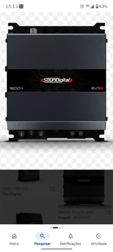 Troco Soundigital 1200.1 4 ohms por outro 1200 de 2 ohms