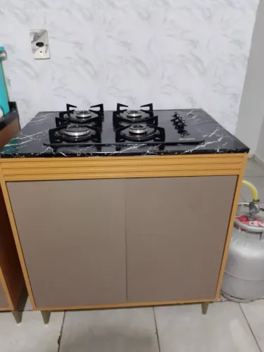 Vendo fogão Cooktop 4 bocas com armário