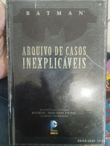 HQ quadrinhos DC Batman Arquivo de Casos Inexplicaveis