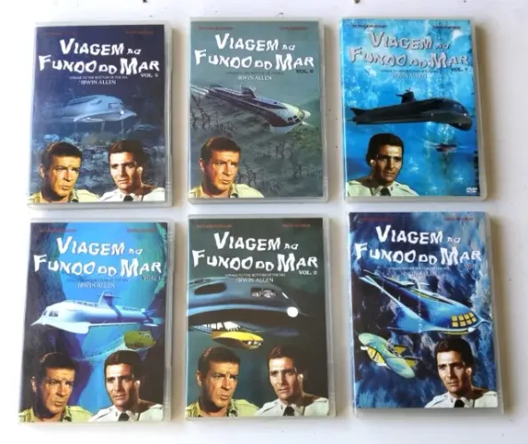 Dvds Série Viagem ao Fundo do Mar - 6 Volumes (12 Episódios) - 1967 (DVD em 2007) - Usado