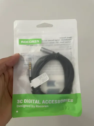 Rocoren aux cabo 3.5mm jack macho para fêmea extensão