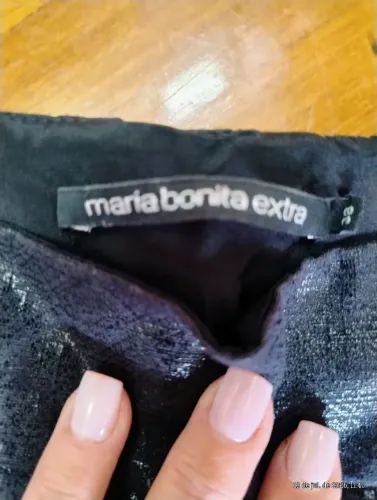 Calça com brilho preta - Maria Bonita