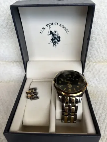 Relógio U.s. Polo Assn. Usc80466 (gold & Black)