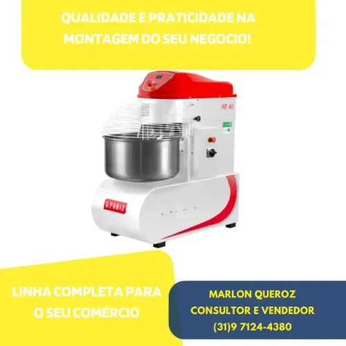 Amassadeira Espiral 40 KG G.Paniz Trifásica Nova