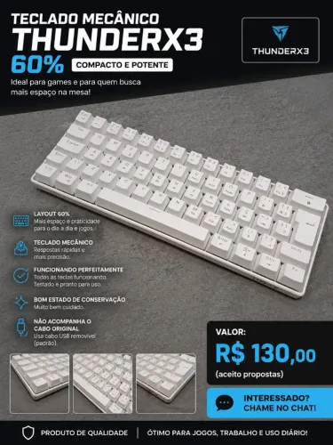 vendo teclado mecanico 60%, marca HXRAX