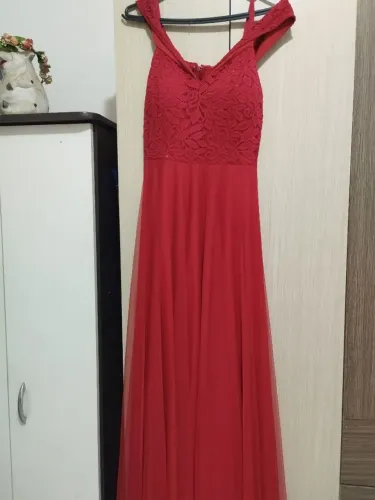 VESTIDO VERMELHO LINDO USADO 1VEZ