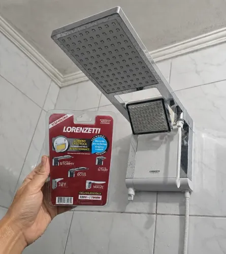 CHUVEIRO LORENZETTI ACQUA DUO ULTRA 110V - COMPLETO + RESISTÊNCIA RESERVA