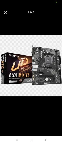 Placa mãe A520m gigabyte K V2
