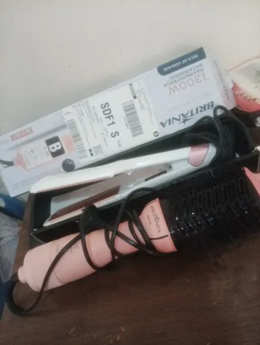Escova de cabelo prancha cerâmica 