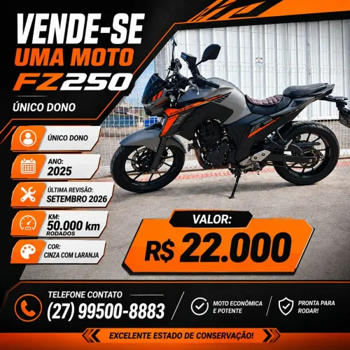 Vendo uma moto Fz 25.