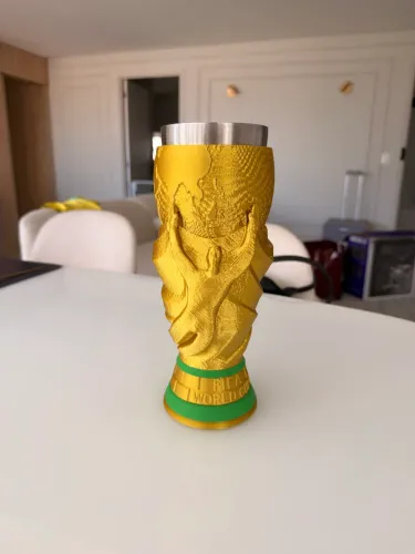 Porta copo taça da copa