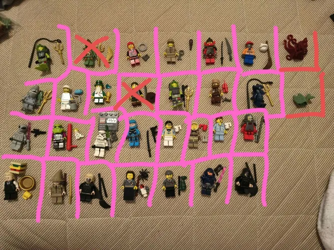 Kit com 4 Minifiguras Lego Originais e peças raras - Escolha as suas no Chat