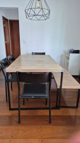 Conjunto completo Forest Etna com cadeiras tok stok