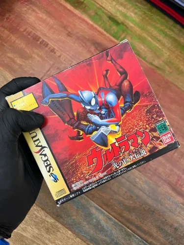 Jogo Ultraman para Sega Saturn Original Completo JP CIB