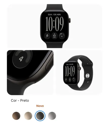 Apple Watch Series 12 46 mm Alumínio Preto