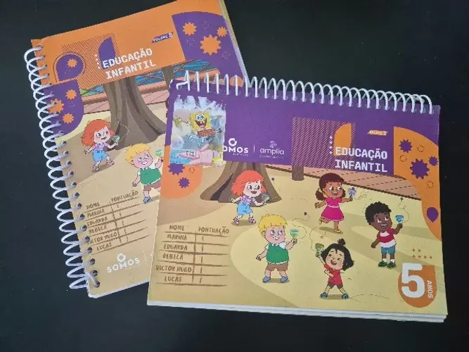 Kit livros apostilas Pré 2 5anos Somos Amplia
