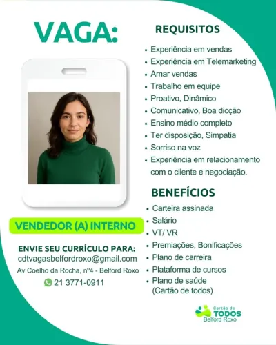 CARTÃO DE TODOS BELFORD ROXO 