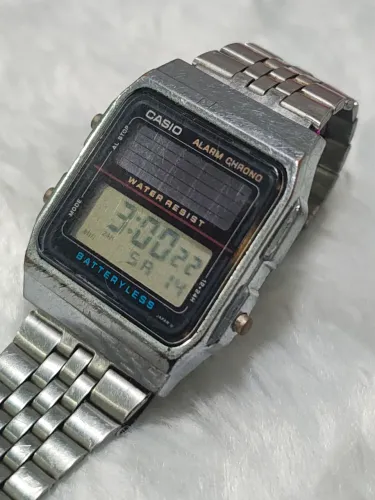 Relógio Casio AL 180 solar 2505 vintage raro
