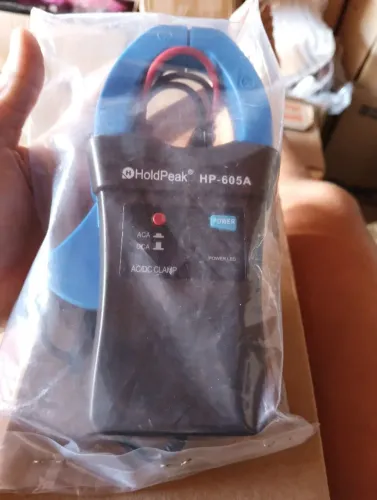 Adaptador Alicate Amperímetro HoldPeak HP-605A (600A AC/DC) - Novo