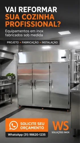 Reforme sua cozinha profissional com nossos mobiliários inox sob medida !