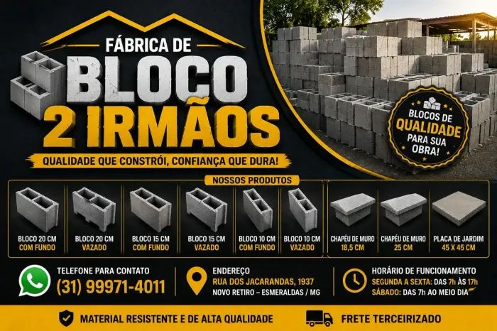 Blocos de concreto e premoldados