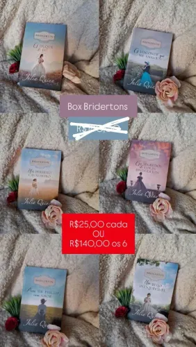 Livros seminovos coleção BRIDGERTON