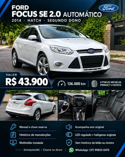 Ford Focus 2.0 16v/se/se Plus Flex 5P Aut. 2014
