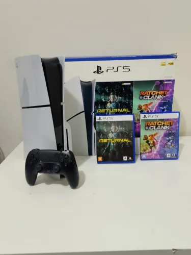 PS 5 SLIM COM MÍDIA FÍSICA