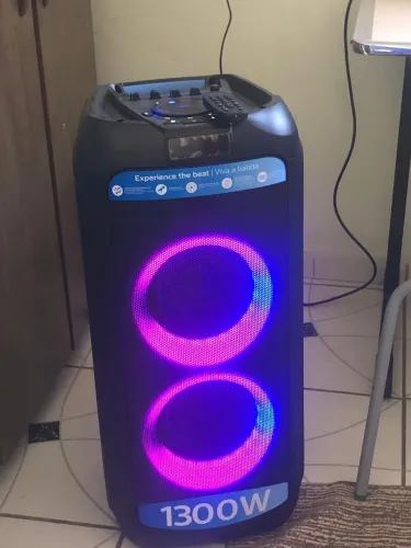 Caixa de som phillips 1300w