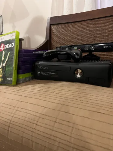 Xbox 360 Slim + Kinect + Controle + 9 Jogos | Excelente Estado