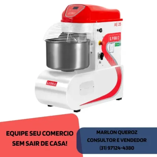 Amassadeira Espiral 25 KG G.Paniz Monofásica