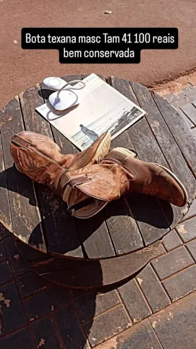 Bota texana masculina tamanho 39 100 reais bem conservada