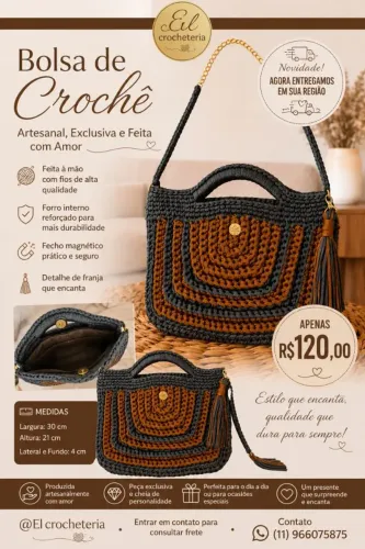 Bolsa de crochê