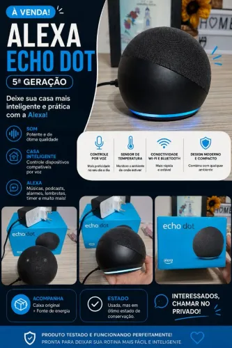 Alexa 5° geração- somente 1 mês de uso