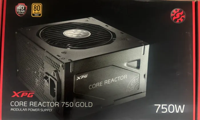 Fonte de alimentação para PC XPG Core Reactor de 750 watts, certificação 80 Plus Gold