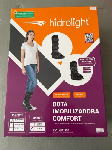 Bota imobilizadora Comfort Hidrolight tamanho P cano longo
