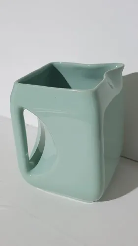 Jarra de cerâmica Celite anos 60 cor verde claro
