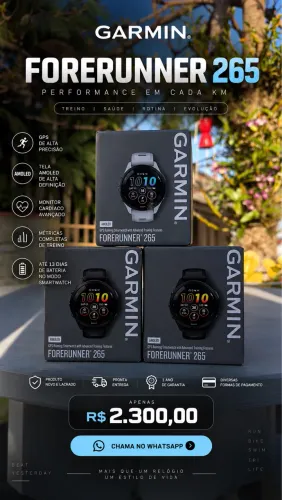 Garmin Forerunner 265 - NOVO