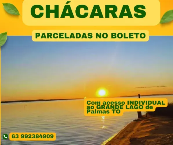 CHÁCARA COM ACESSO INDIVIDUAL AO GRANDE LAGO