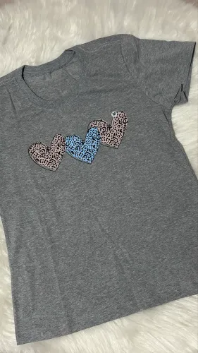 T-shirt 100% algodão feminino 