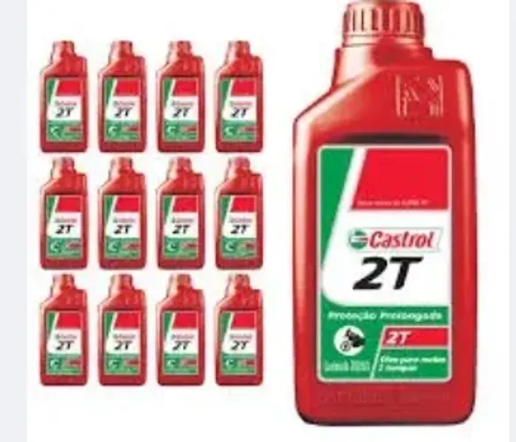 Kit 10 Oléo Castrol 2T Chainsaw 500ML NACIONAL FERRAMENTAS.
