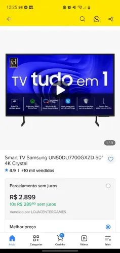 Tv sansung 50 polegadas