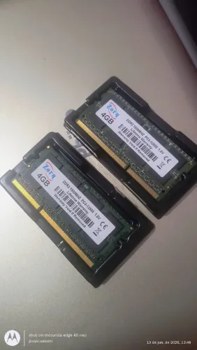 Memórias ddr3 de notebook