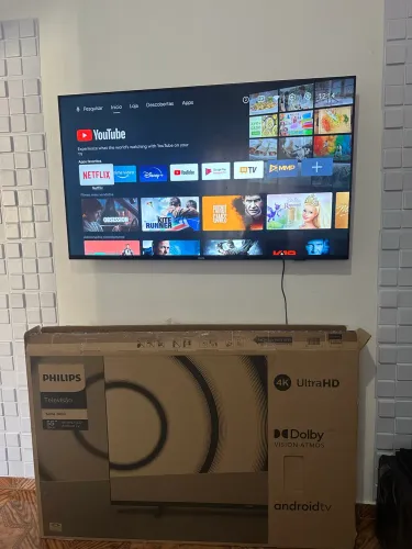 Smartv 55 4 k caixa novinha entrego