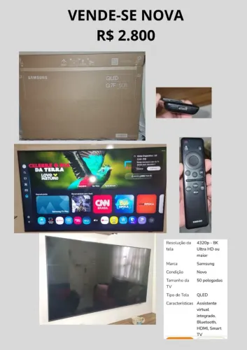 TV SAMSUNG QLED 50" NA CX